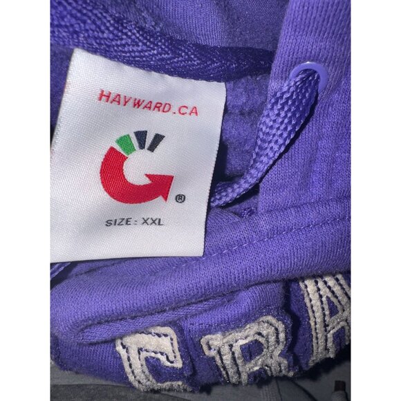 San Francisco California Purple Hoodie XXL Hayward.CA 100% Cotton City By The Ba - Picture 4 of 6